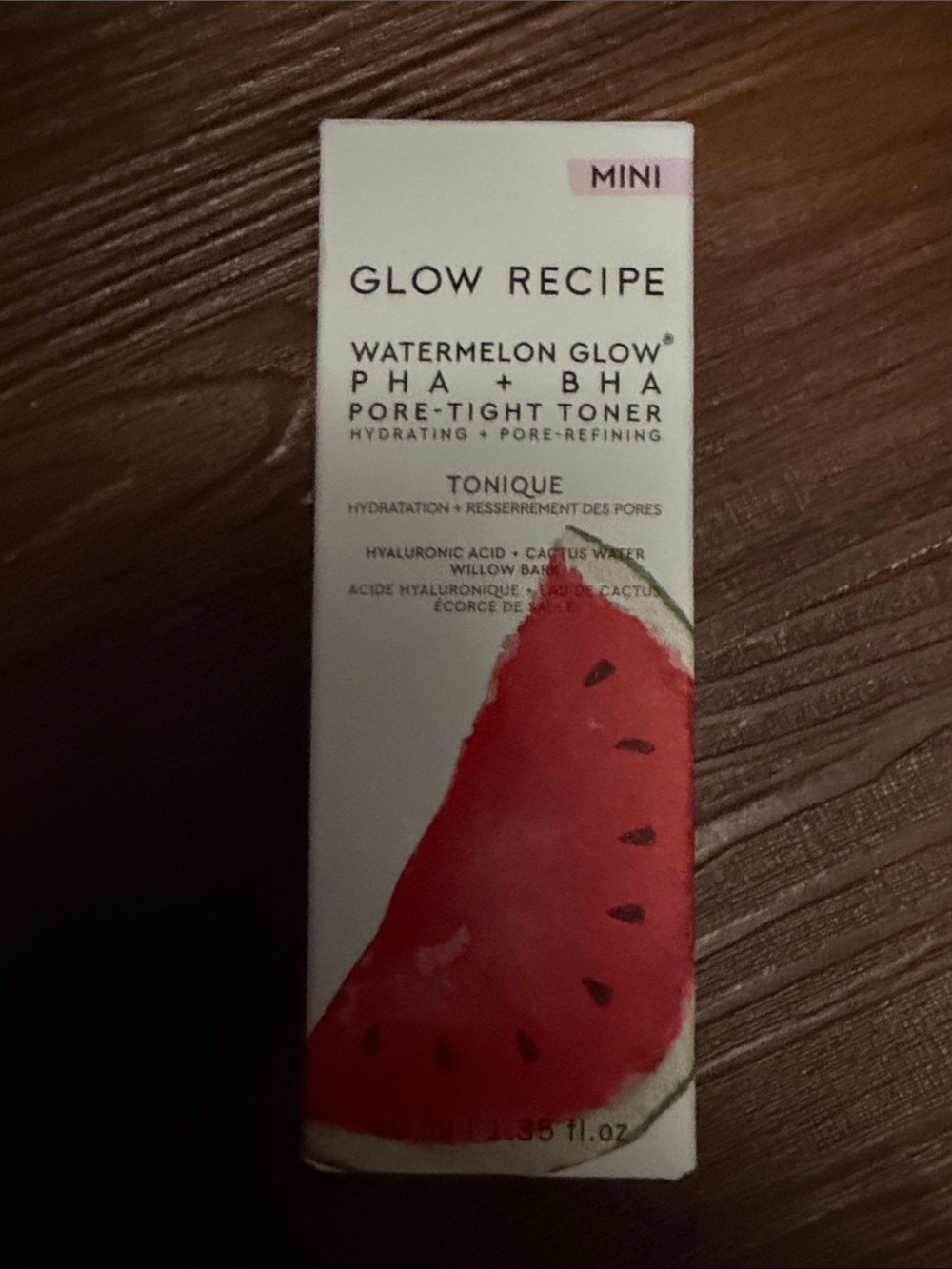 Glow Recipe Watermelon Glow PHA + BHA Pore-Tight Toner – white & pink